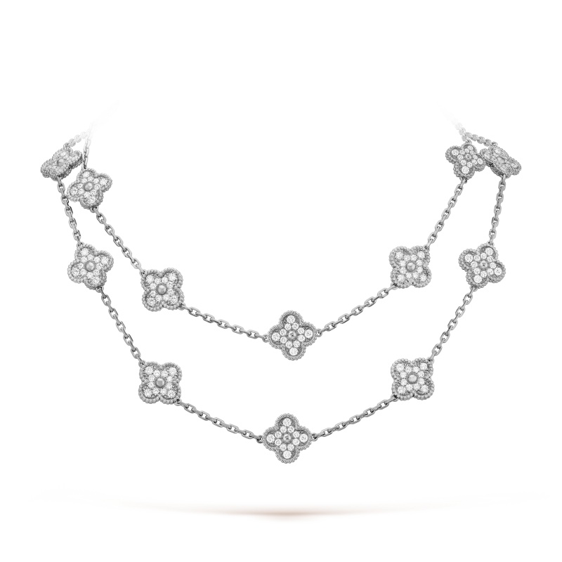 Vintage Alhambra long necklace, 20 motifs Vintage Alhambra long necklace, 20 motifs