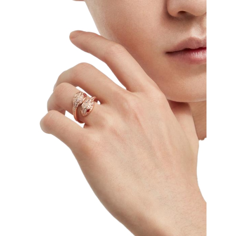 Serpenti Seduttori gilded snake ring