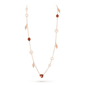 Lucky Spring long necklace, 15 motifs