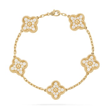 Vintage Alhambra bracelet, 5 motifs