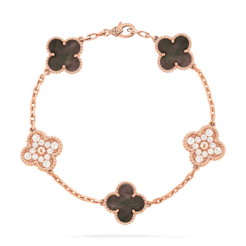 Vintage Alhambra bracelet, 5 motifs