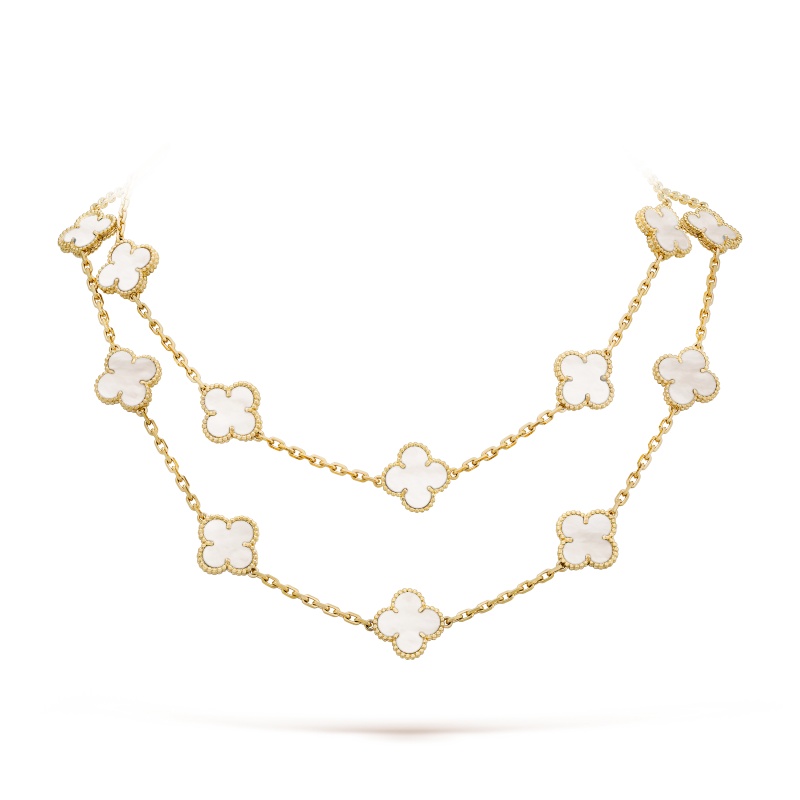 Vintage Alhambra long necklace, 20 motifs