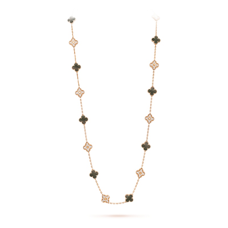 Vintage Alhambra long necklace, 20 motifs