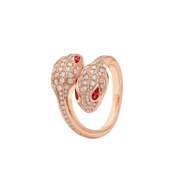 Serpenti Seduttori gilded snake ring