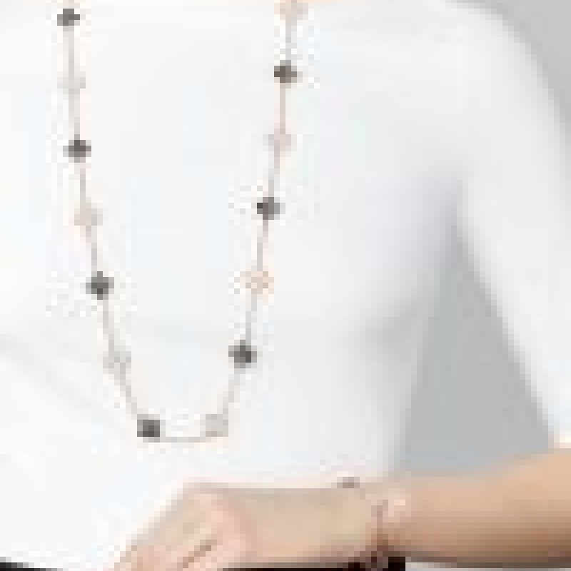 Vintage Alhambra long necklace, 20 motifs