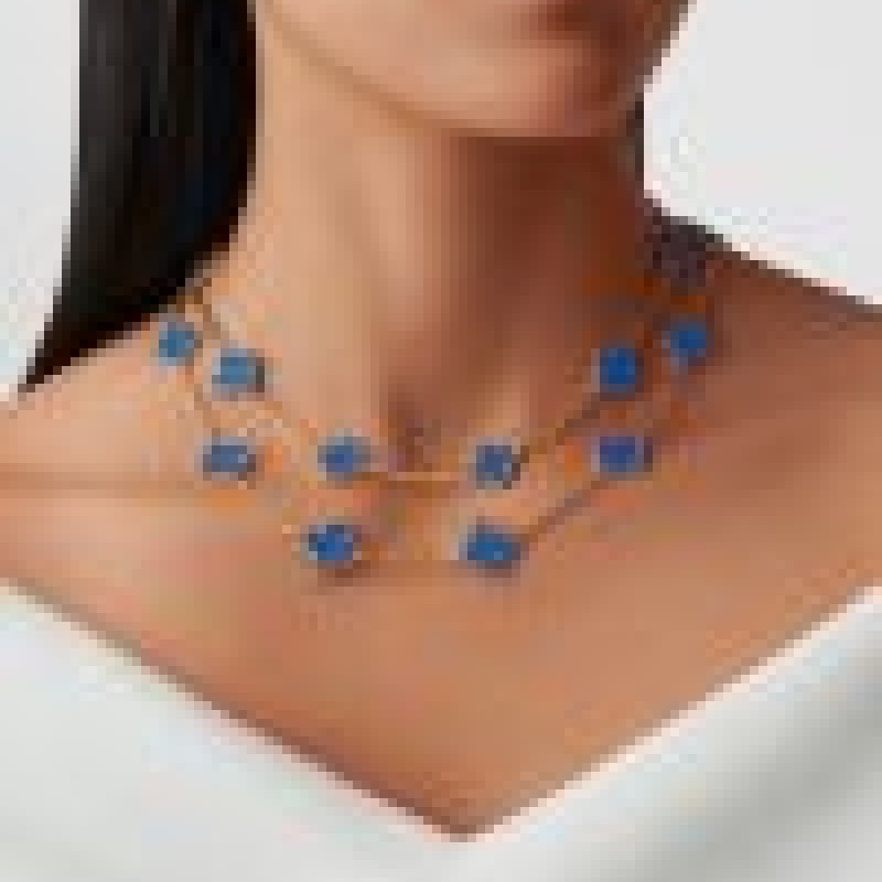 Vintage Alhambra long necklace, 20 motifs