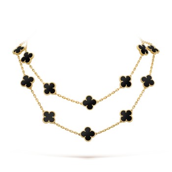 Vintage Alhambra long necklace, 20 motifs