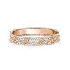 Perlée diamonds bracelet, 5 rows, medium model