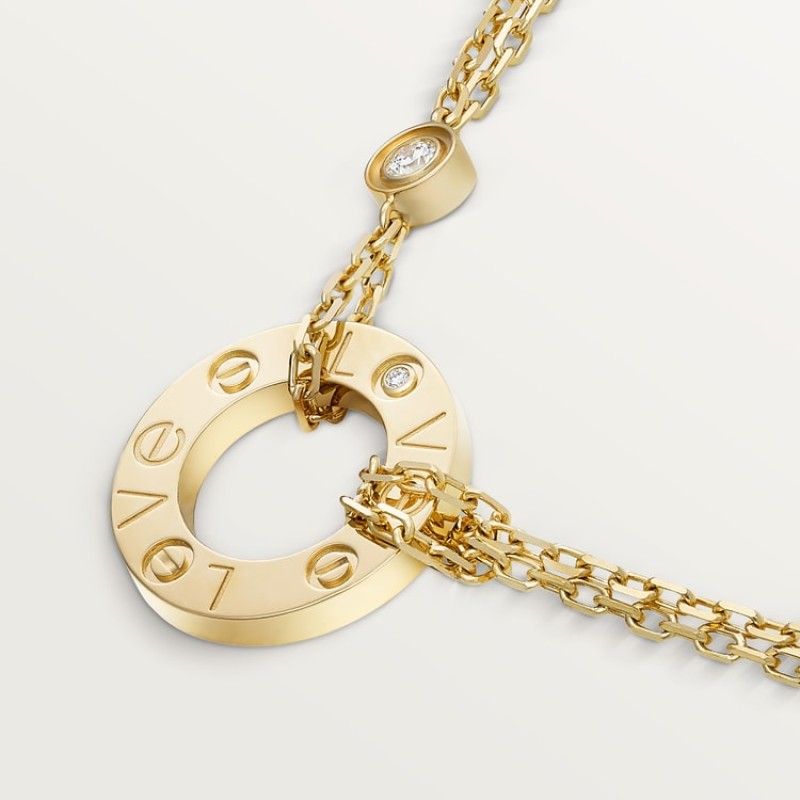 LOVE pendant, 2 diamonds LOVE pendant, 2 diamonds