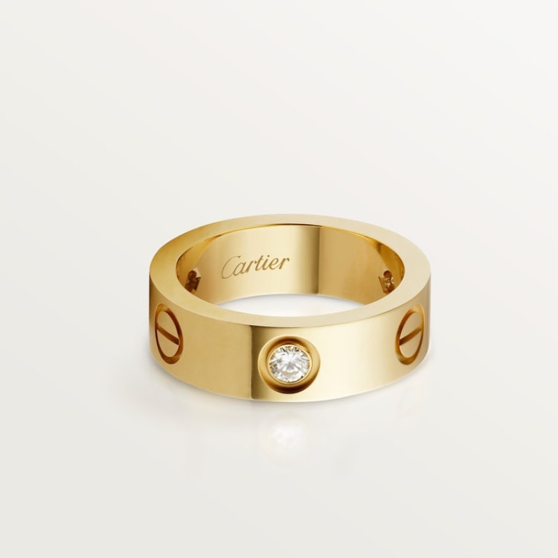 LOVE ring, classic model, 3 diamonds LOVE ring, classic model, 3 diamonds