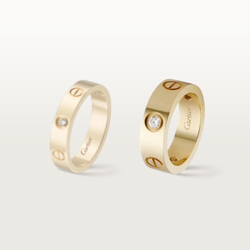 LOVE ring, classic model, 3 diamonds LOVE ring, classic model, 3 diamonds