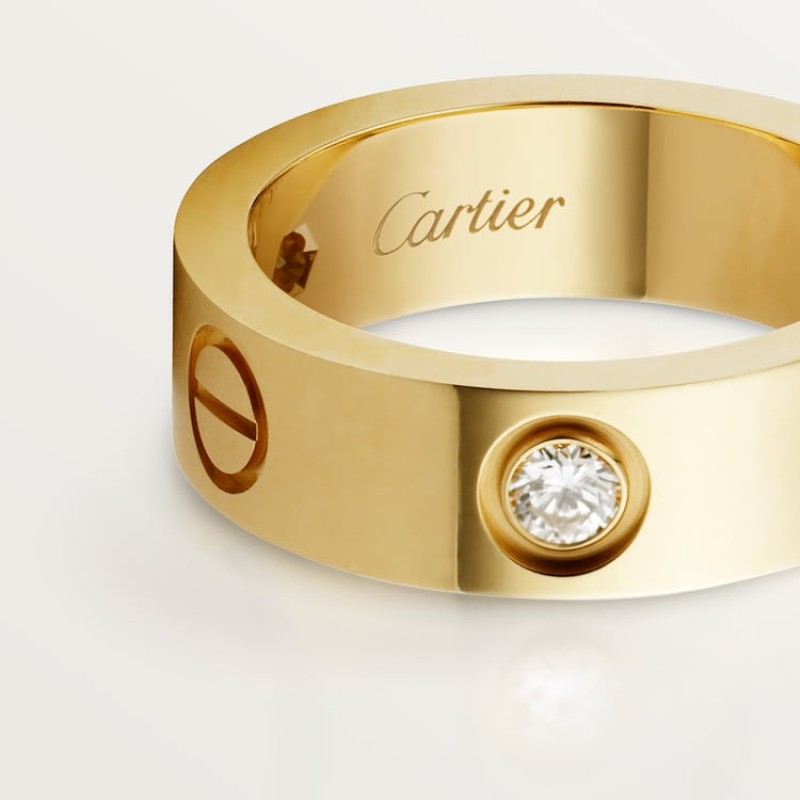 LOVE ring, classic model, 3 diamonds LOVE ring, classic model, 3 diamonds