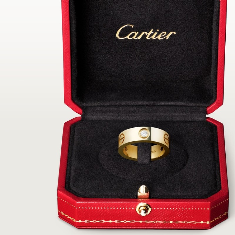 LOVE ring, classic model, 3 diamonds LOVE ring, classic model, 3 diamonds