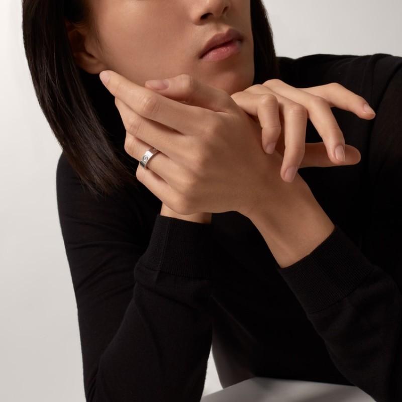 LOVE ring, classic model, 3 diamonds