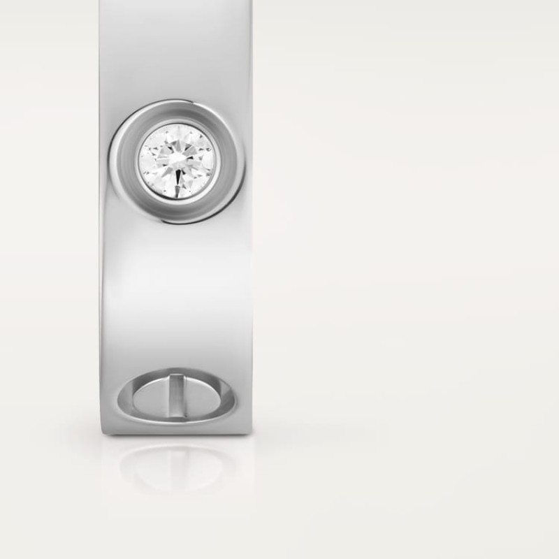 LOVE ring, classic model, 3 diamonds