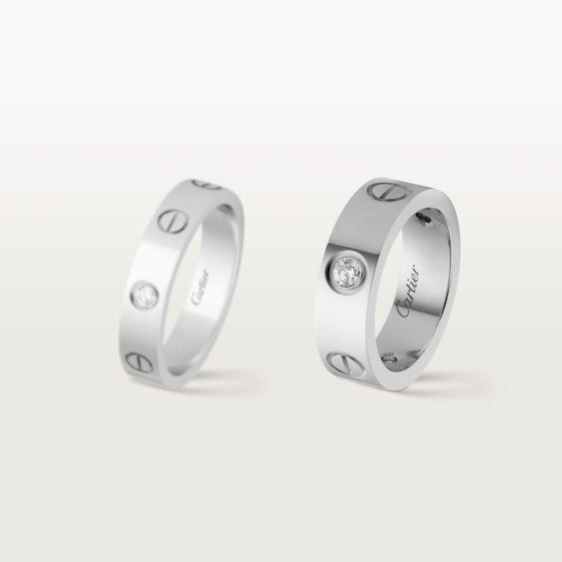 LOVE ring, classic model, 3 diamonds