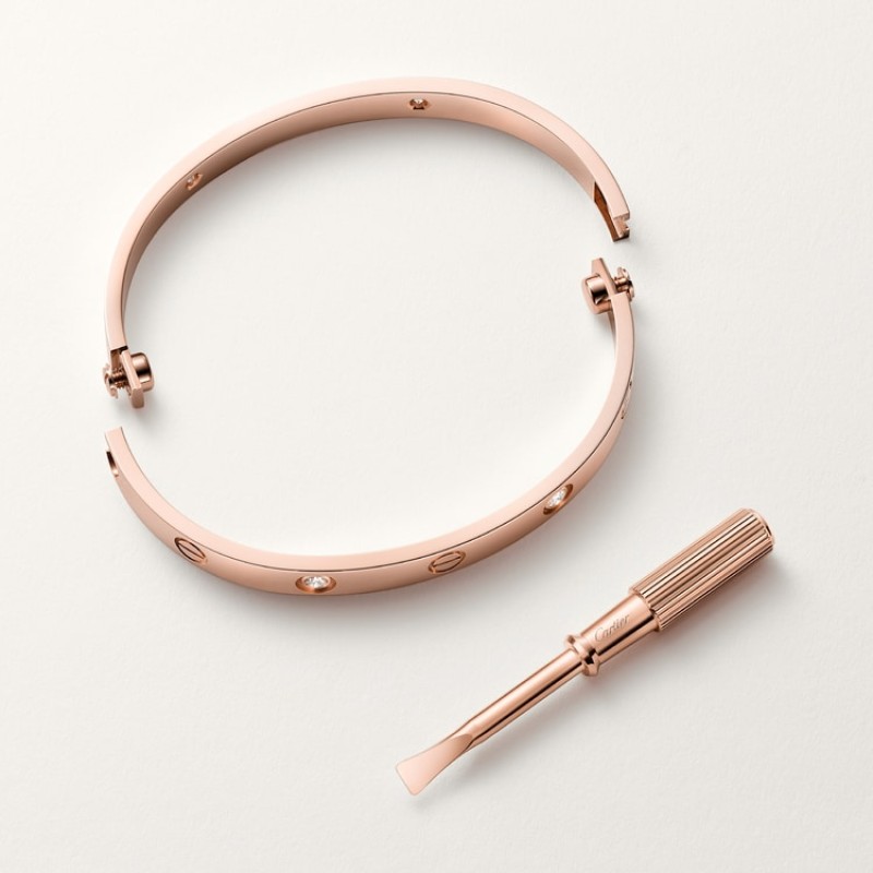 LOVE bracelet, classic model, 4 diamonds LOVE bracelet, classic model, 4 diamonds