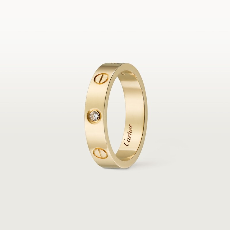 LOVE ring, small model, 1 diamond