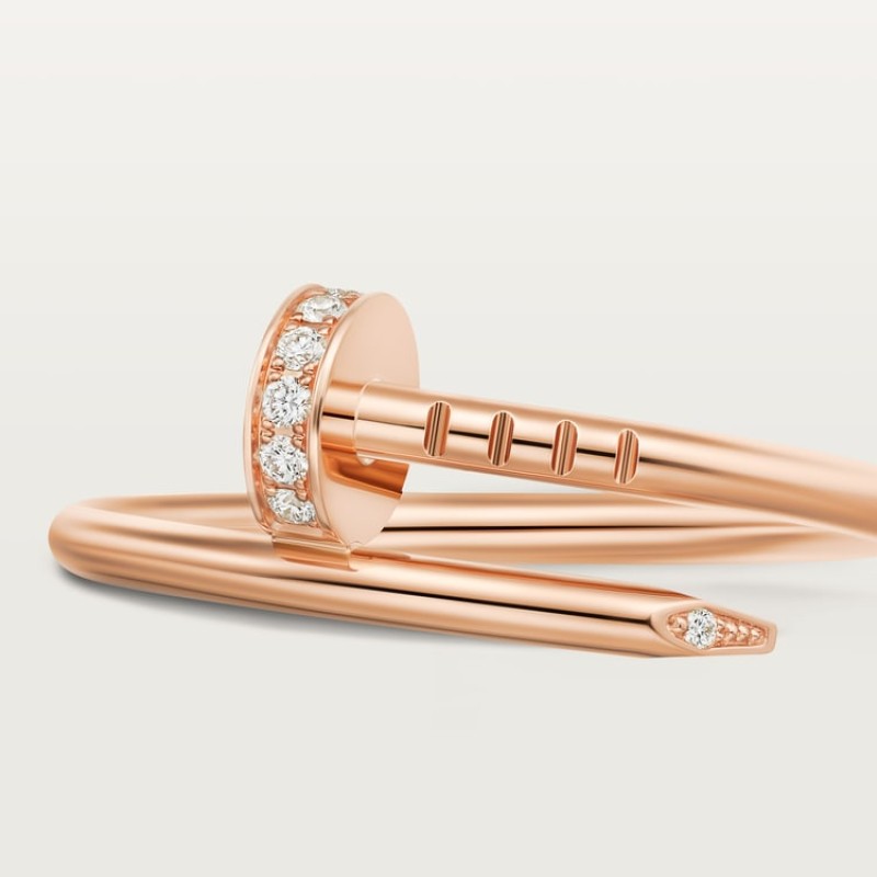 Juste un Clou ring, small model, diamonds