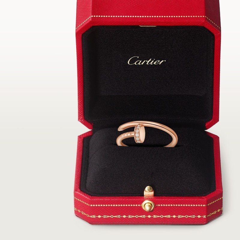 Juste un Clou ring, small model, diamonds