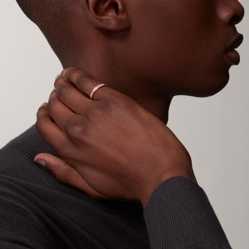 LOVE ring, mini model, paved