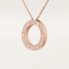 LOVE pendant, paved LOVE pendant, paved