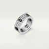 LOVE ring, classic model, paved, ceramic