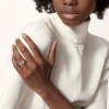 LOVE ring, classic model, paved, ceramic