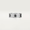 LOVE ring, classic model, paved, ceramic