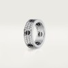 LOVE ring, classic model, paved, ceramic