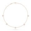 Fleurette necklace, 5 flowers