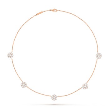 Fleurette necklace, 5 flowers