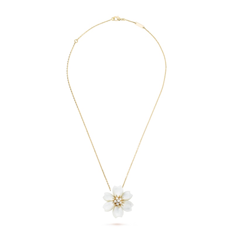 Rose de No?l clip pendant, small model
