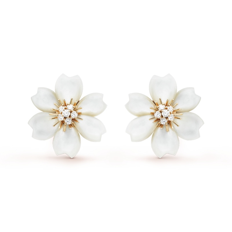 Rose de No?l earrings, small model