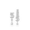 N°5 Drop White Gold Earrings
