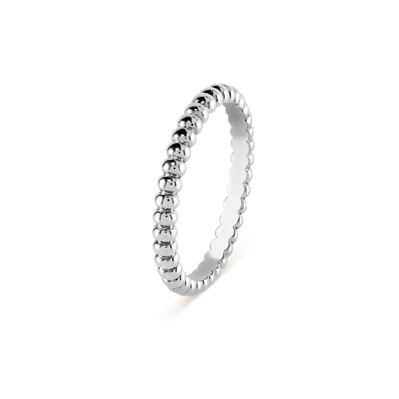 Perlée pearls of gold ring, small model