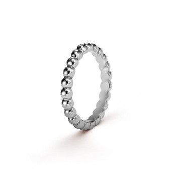 Perlée pearls of gold ring, medium model