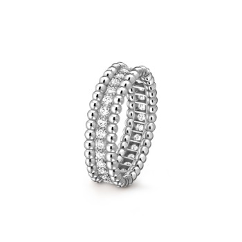 Perlée diamonds ring, 1 row