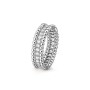 Perlée diamonds ring, 1 row