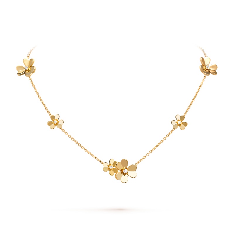 Frivole necklace, 9 flowers