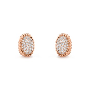 Perlée diamonds pavé earrings