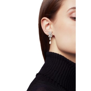 N°5 Drop White Gold Earrings N°5 Drop White Gold Earrings