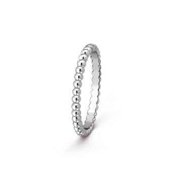 Perlée pearls of gold ring, small model