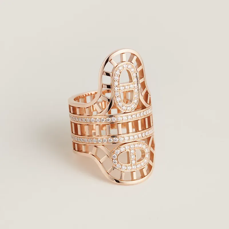 Chaine d’ancre Divine ring, very large model Chaine d’ancre Divine ring, very large model