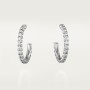 Cartier Etincelle de Cartier hoop earrings, small model, paved