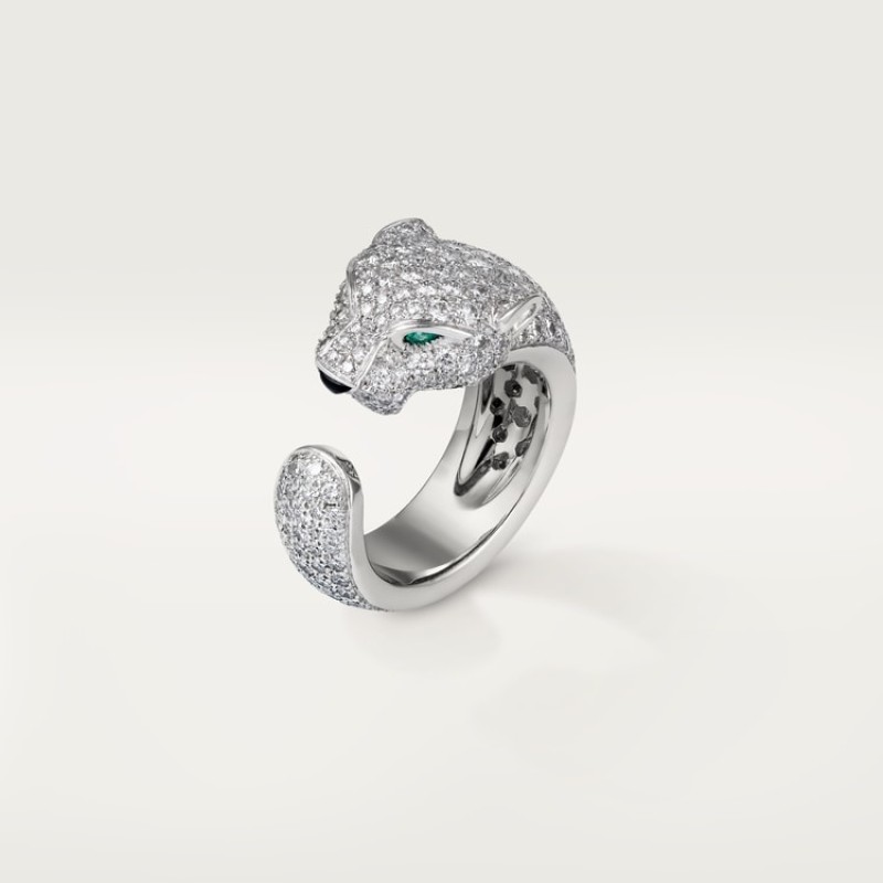 Panthère de Cartier ring, medium model, paved