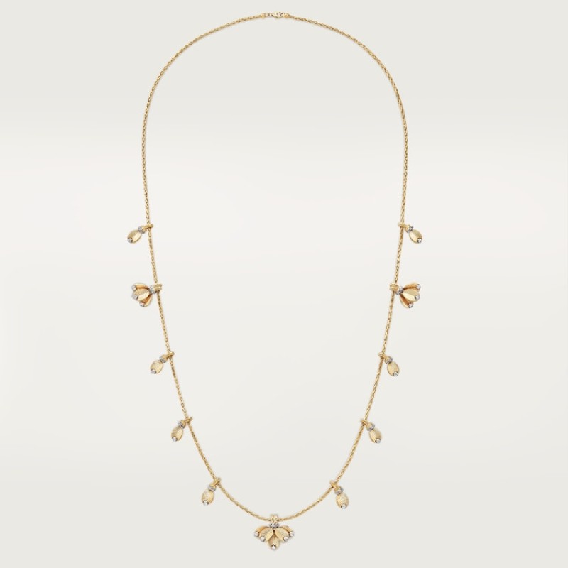 Cartier Grain de Café long necklace, diamonds Cartier Grain de Café long necklace, diamonds