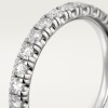 Etincelle de Cartier wedding band, 2 mm width, semi-paved