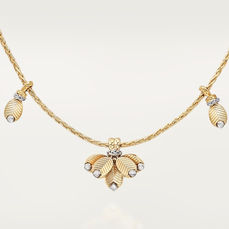 Cartier Grain de Café long necklace, diamonds Cartier Grain de Café long necklace, diamonds