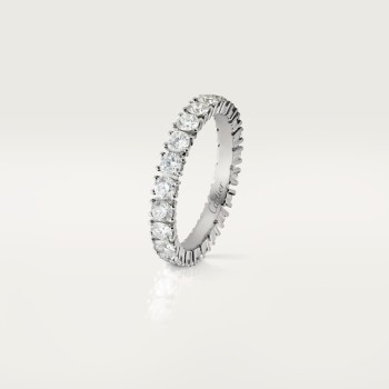 Cartier Destinée wedding band, 3.3 mm width, paved